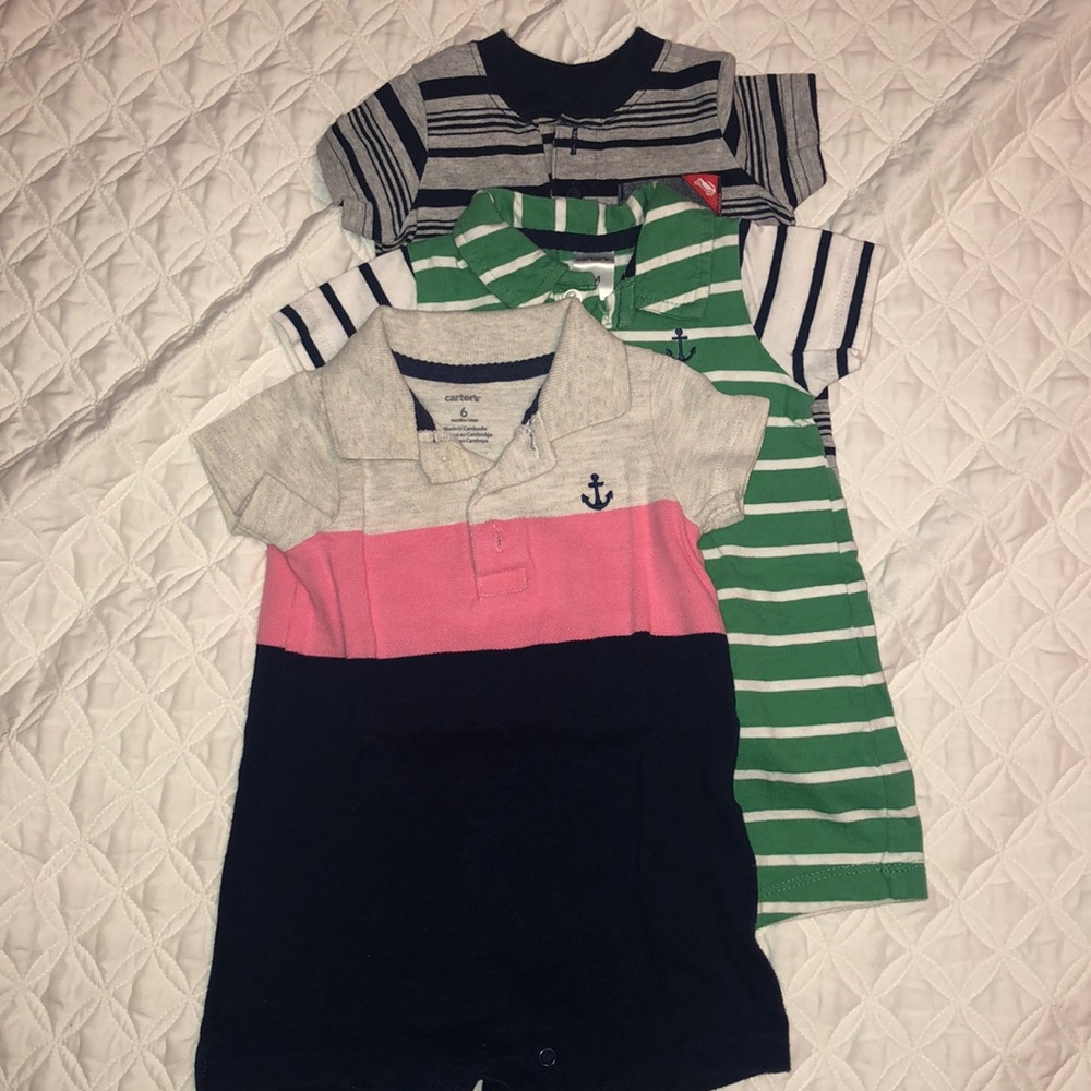 Set of 3 Rompers - 6 Months